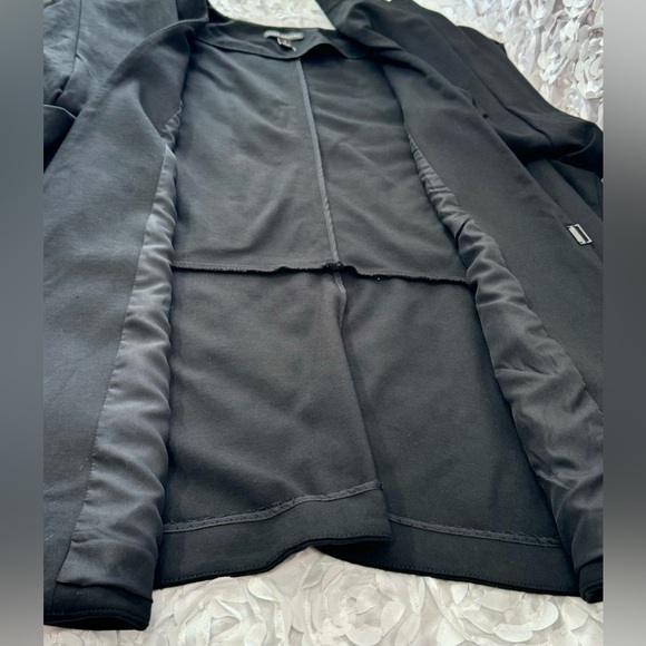 Lane Bryant Single Clasp Blazer Jacket Womens 24 Black Long Sleeve Career Coat - Picture 7 of 12